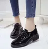 Casual Shoes British Style Four Seasons Women Dress Flat College Cute Small Leather