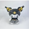 Factory wholesale price 3 styles 21cm gold Kuromi plush toys Mymelody Kitty cat animation film and television peripheral dolls children's gifts