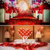 Fiori decorativi 3000 petali rosa petali di rosa poliestere artificiale di fiori finti per le decorazioni di San Valentino da letto