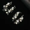 Orecchini di fiori in ceramica Erxun Bohemian Fashion Bride Earclip fatti a mano