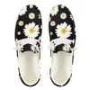 Lässige Schuhe Instantarts benutzerdefinierte Gänseblümchen-Print Süßmädchen Mode Slip-On-Bootschuhe Herren atmungsaktive Slipper weiche Wohnungen