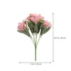 Decorative Flowers Ornament Lily Bouquet Ornamental Flower Lifelike Decorate Artificial White Realistic Bride