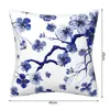 Pillow 45x45CM Hand-painted Plum Blossom Case Modern Sofa Bedroom Decoration Reusable Chinese Style Flower Square Throw C