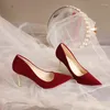 Chaussures habillées grandes taille 35-42 Bouton de strass de femmes pompes à talons hauts rouges Mardis Point Boat Crystal Stilettos 1634C