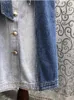Casual Dresses Cotton Dress 2024 Spring Summer High Quality Denim Women Turn-Down Collar Button Front Midi Jeans Belt