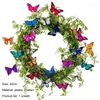 Fiori decorativi 1 pezzi Farfalla Whip Wide Applicazione in plastica Distribuzione durevole Spring rattan