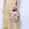 Schoudertassen dames crossbody tas canvas handtas 2024 meisje shopper portemonnee mode casual zoete Japanse stijl bloemen kawaii mobiel