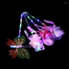 Party Decoration 1PC Kids Colorful Glowing Sticks Flashing Heart Star Butterfly Girls Princess Fairy Wands Cosplay Props Light Up Toy Stick