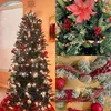 Decorative Flowers 1-20pcs Christmas Simulation Berry Artificial Flower Fruit Cherry Plants Home Pendant Xmas Party Decoration DIY