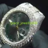 Mens Gold Bling Moisanite Quartz Hip Hop Wrist Watch Watchs Luxury Diamond Iced Out Men Mécanique montre