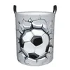 Borse per lavanderia Basket Soccer Soccer Breaking Wall Abbigliamento pieghevole Boyt Toyt Organizzatore impermeabile