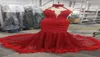 Fotos reais vestidos de noite de sereia clássica com lantejoulas e miçangas apliques de renda sem mangas personalizadas 4931453