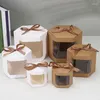 غلاف هدية 12pcs متعددة الحجم candy cookies boxes box kraft paper baping bage wedding bag bag bag bag beachand