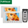 Intercom Fullvisuell 7 tum trådbunden Video Doorbell Door Phone Intercom System Multiple Talk Unlock Monitoring Door Release för Villa House