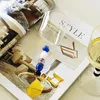 Bicchieri di vino per perle di colore di alto valore per perle di bicchiere di vetro resistente al calore set Home Creative Coppe di champagne scintillanti di fascia alta creativa di fascia alta