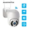 Kameror 5MP Auto Tracking IP Camera Outdoor 4K 8MP Night Vision Mini PTZ CCTV Camera WiFi 1080p Hem Säkerhet Videoövervakning Camara