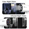 Camera's XVIM 3MP WiFi Surveillance Camera Ir/Color Night Vision AI Human Detect Wireless Home Outdoor Beveiligingsbescherming PTZ IP -camera's