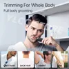 Mens Electric Groin Hair Trimmer Pubic Hair Trimmer Body Grooming Clipper For Men Bikini Epilator Rechargeble Shaver Razor 240325