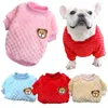 Dog Apparel Small Winter Cats Soft Vest Chihuahua Embroidery Medium Plush For Coat Warm Bear Dogs Pug Kitten Clothes Outfits Pet Puppy