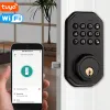 Verrouillage de porte intelligente LocktUya application wifi mot de passe mécanique clé mécanique électronique verrouillage de porte numérique à la maison antitheft