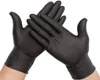engångshandskar svart nitril handskar industriell ppe pulver latex trädgård hushåll kök 100 pcs9339249