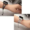 Women Armband för Watch Band Series 7 8 41/45mm Diamond Rostfritt Steel Strap 6 SE 5 4 38mm 42mm 40mm 44mm Correa 240402