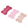 Dog Apparel Pet Lettering Aluminum Alloy Bone Cute Color Pendant Anti-loss Tag Hanging Ornaments