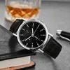 WristWatches for Men New Mens Watches Three needles Quartz Watch Top Luxury Brand Steel And leather Belt Men Fashion watches high quality