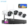 System Smonet Wireless Security Camera CCTV System 3MP 5MP Wifi Surveillance Protection Outdoor IP Cameras Waterproof NVR Video Kit 8CH