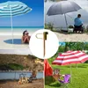 Pencere Çıkartmaları Şemsiye Stand Ağır Hizmet 16.5 inç Açık Çim Çelik Şemsiye Plajı Park Veranda için Ankraj