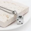 Pendant Necklaces Dice Necklace For Men Jewelry Chain Metal Titanium Steel Women Decoration Miss