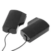 SPREKERS 1 PAIR MINI USB 3,5 mm Stereo Luidspraksregeling Stereo Clipon Spreker voor notebook Laptop PC -computer