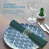 Table Cloth 50 Pcs Christmas Napkin Ring Dinner Napkins Disposable Rustic Rings Paper Serviette Accessories