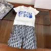 Designer Kids Clothing Sets T-Shirt-Set Marke Kinder 2-teilige reine Baumwollkleidung Baby Jungen Fashion Appare Kids Kleidung