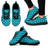 Casual schoenen Instantarts Blue Fish Scale Design Brand Fashion Sneakers Lichtgewicht vaze veter buiten Zapatos Planos