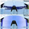 Lunettes de soleil Kapvooe Cycling Sungass Sunshes Photochromic Red Or Blue Bike Man Sports Sports Lunes cyclistes Lunets Mtb Eyewear Bicycle Goggles