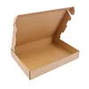 ギフトラップ10/20pcs余分な硬い白/茶色のマルチサイズの茶色のカートンパッケージウェディングパーティースモールチョコレートキャンディーイベントボックス