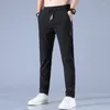 Pantaloni da uomo 2024 Summer Fedi sottili Silk Casual Silk Fashion traspirante harajuku