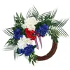 Decorative Flowers Small Heart Wreath Artificial Garland Window Decor Spring Patriotic Door Hanging Suction Cups