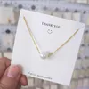 Fashion Women Gold Artificial Pearl Pendant Necklaces Designer Necklace Charm Clavicle Chain Pendant Chain Crystal Cubic Zirconia Wedding Jewelry