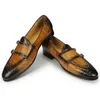 Casual Shoes Luxury Dress For Men Size 38-47 Wedding Party Loafers Handmade Fashion Designer Leather Formal