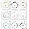 Anklets 9PCs/Set Fashion Bohemian Fußkettchen wasserdichte Wachs-Thread geflochten