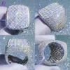 Diverses spécifications bon prix Massive Moissanite Ring Sterling Silver