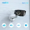 Kameror Reolink Duo 2 Poe Camera 4K Dual Lens Outdoor Security Protection Human Animal Car Detect Security Camera Outdoor CCTV IP Camera