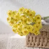 Flores decorativas 1pc Artificial Small Daisy Chamomile Flower Flower Bouquet Home Party Tabel Decor Decoração de casamento Fake Fake