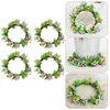 Dekorativa blommor 4 st påskring Spring Decor Home Simulation Wreath Servett utomhus Silkduk