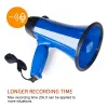 Megafono HFES 25 Watt Spract Megafono Altoparlante Pa Bullhorn con sirena incorporata, registratore vocale, apribottiglie