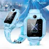 Watches Aishi Q19R 2G SIM Card Waterproof Dual Cameras 360 Rotation Kids Smart Watch Cartoon Color LBS SOS Mobiltelefon Smartwatches
