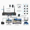 Intercom Tinosec 8ch 3MP 5MP WiFi Camerasysteem Smart AI PTZ Camera Human Detection Twoway Audio Night Vision Security Surveillance Kit