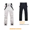 Polonais hommes pantalons de ski de ski neuf sports d'extérieur de haute qualité pantalons pantalons hommes pantalon d'hiver chaud d'hiver imperméable du vent.